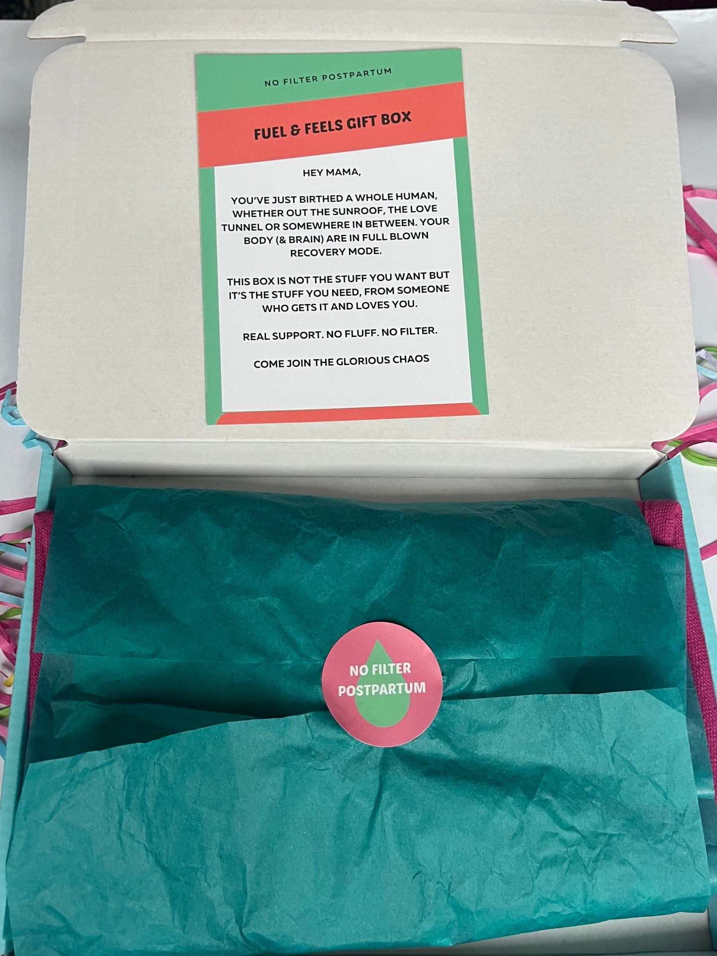 Fuel & Feels Postpartum Gift Box