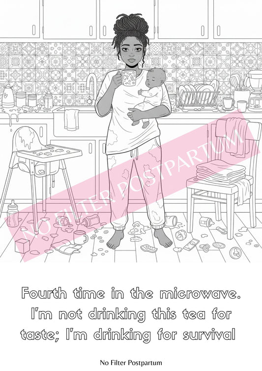 Is It Bedtime Yet? Postpartum Colouring Book