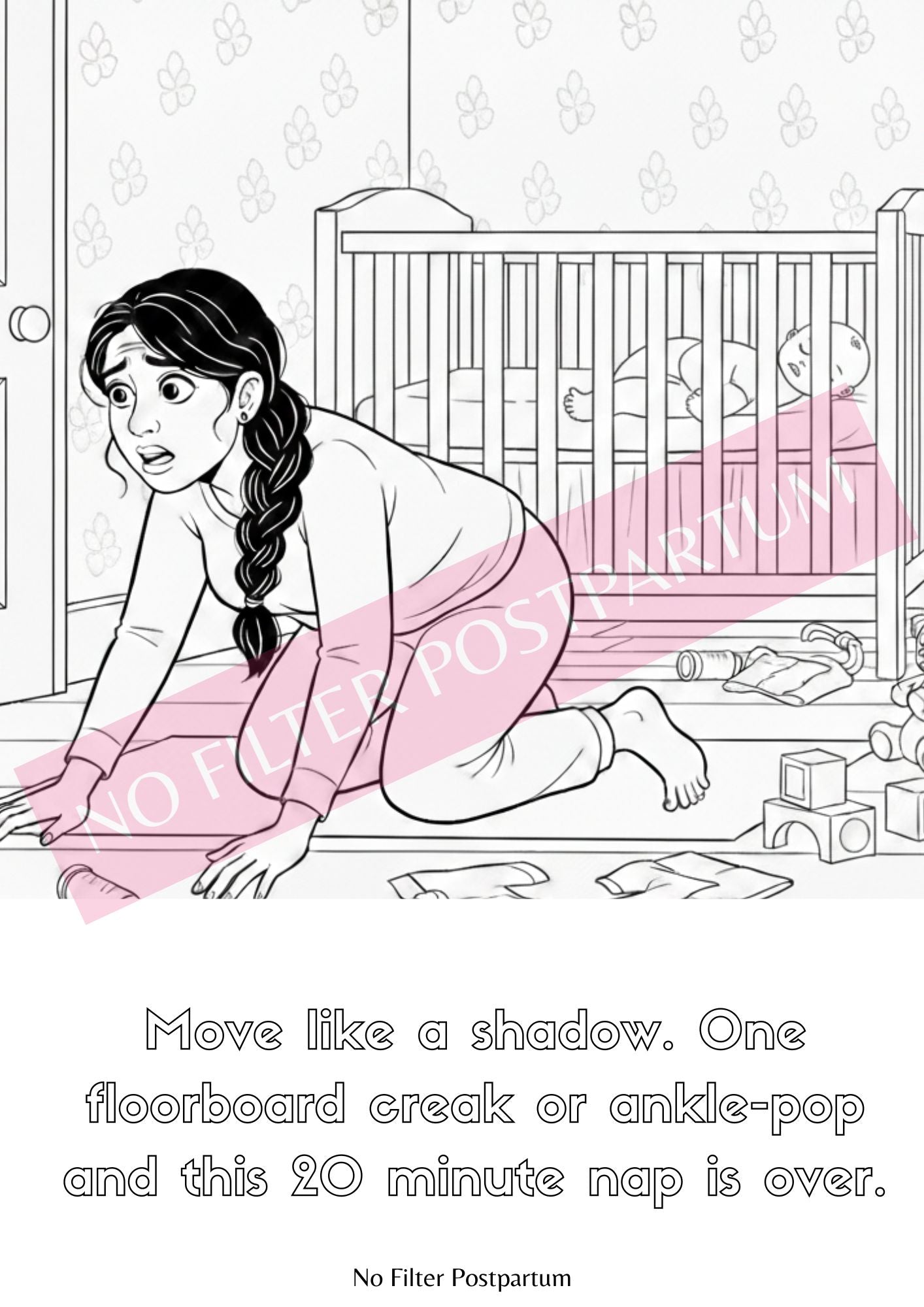 Is It Bedtime Yet? Postpartum Colouring Book